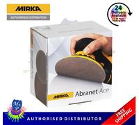 Mirka Abrasives Abranet Abrasive Discs 150 mm 180 Grit (50 Box) (5424105018), Cream