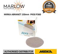 Mirka Abranet net sanding disc Ø 150 mm Hook & loop/Grit P360 / 50 pcs/for sanding wood, walls, metal, aluminium, stainless steel, filler, varnish, plastic / 5424105037