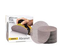 Mirka Abranet net sanding disc Ø 125mm Hook & loop/Grit P120 / 50 pcs/for sandingwood, walls, metal, aluminium, stainless steel, copper, filler, varnish, plastic / 5423205012