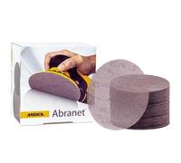 Mirka Abranet net sanding disc Ø 150 mm Hook & loop/Grit P240 / 50 pcs/for sanding wood, walls, metal, aluminium, stainless steel, filler, varnish, plastic / 5424105025