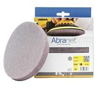 Mirka Abranet net sanding disc Ø 150mm Hook & loop/Grit P120 / 10 pcs/For dust-free sanding of wood, walls, metal, aluminium, stainless steel, filler, varnish, plastic / AE241F1012.