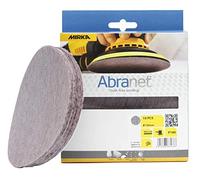 Mirka Abranet net sanding disc Ø 150mm Hook & loop/Grit P180 / 10 pcs/For dust-free sanding of wood, walls, metal, aluminium, stainless steel, filler, varnish, plastic / AE241F1018