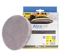 Mirka Abranet net sanding disc Ø 150mm Hook & loop/Grit P80 / 10 pcs/For dust-free sanding of wood, walls, metal, aluminium, stainless steel, filler, varnish, plastic AE241F1080