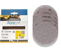 Mirka Abranet Abrasive Discs 125mm (Pkt 10) - 80g