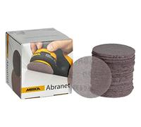 Mirka Abranet sanding discs 77 mm Hook & Loop Grit P800 50 pcs | Dust-Free Net Abrasive Discs for Wood Metal Aluminium Stainless Steel Varnish Plastic Sanding Applications
