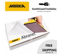 Mirka Abranet net sandpaper strips 80x230 mm Hook & loop/Grit P80 / 50 pcs/for sanding wood, walls, metal, aluminium, stainless steel, copper, filler, varnish, plastic / 5417505080