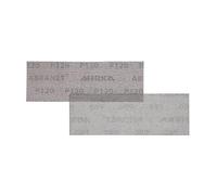 Mirka Abranet net sandpaper strips 80x230 mm Hook and loop/Grit P120 / 50-Piece/for sanding wood, walls, metal, aluminium, stainless steel, copper, filler, varnish, plastic / 5417505012