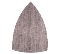 Mirka Abranet sanding triangle with net for angle grinders 100x152x152 mm/Grip/Grit P80 / 10 pcs/for sanding wood, filler, varnish, plastic / AE219F1080