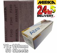 Mirka Abranet Strips 70x198mm Box 25 ALL GRITS Inc NEW Mixed Box