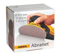 Mirka Abrasive Discs Abranet 125 mm Grip P120 50 Pieces