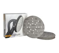 Mirka Iridium Sandpaper Ø 225mm Hook & loop, Grit 240/25 pcs/For drywall sanders, wall and ceiling sanders/Sanding of paint, putty, primer, wood, steel, mineral materials, plastic, glass fibre