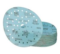 Mirka abrasive sheets Galaxy Multifit grip 150 mm grit 400 50 pcs | Epoxy Sandpaper Hook & Loop Grit 400 for Wood Resin Rivertable High Gloss Polishing 50 Discs