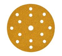 Mirka abrasive sheets Gold sanding paper 150mm P120 100 pcs Hook & Loop | Hook & Loop 15-Hole Sanding Discs Ideal For Plaster Filler Chipboard Wood Varnish Surface Preparation