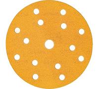Mirka Abrasive Sheets Gold Sanding Paper 150mm P400 100 pcs Hook & Loop | Universal sanding discs with 15-hole hook & loop design ideal for plaster filler chipboard wood varnish finishing