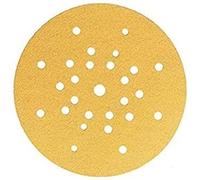 Mirka abrasive sheets Gold sanding paper 225mm P120 25 pack | Compatible with drywall wall and ceiling sanders hook and loop 27-hole design for efficient dust extraction pack of 25 sheets