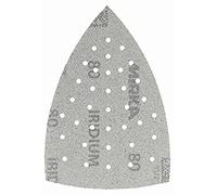 Mirka Iridium Sanding Triangle Premium Sandpaper 100x152x152mm 36-hole hook and loop, Grit 80, 10 pcs/For sanding paint, putty, primer, wood, steel, mineral-based materials, plastic