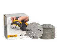 Mirka Abrasive Sheets Iridium Sandpaper 77mm Grit 240 50 pcs Hook & Loop