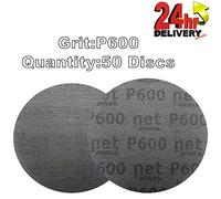 Mirka Autonet 150mm 6" Sanding Mesh Disc P600 50 Discs Paintwork Dust Extraction