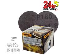 50 Pcs Mirka Autonet Hook n Loop Sanding Discs 77mm 3" Sand Paper Disks 180P