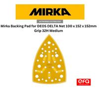Mirka Backing Pad for DEOS DELTA Net 100 x 152 x 152mm Grip 32H Medium