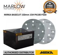 MIRKA BASECUT 15 Hole Hook n Loop Sanding Discs 150mm 6" Sand Paper - BOX OF 100