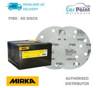 Mirka Basecut P180 Grit 150mm DA H&L Sanding Discs 50pk 6" Paper Abrasive Grit