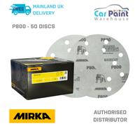Mirka Basecut P500 Grit 150mm DA H&L Sanding Discs 50pk 6" Paper Abrasive Grit