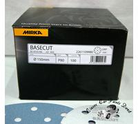 Mirka 2261109980 Basecut Grip 15L P80, 100 per Pack of 150 MM