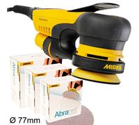 Mirka Deros 350CV Electric Random Orbital Sander 77mm 5mm Hub MID3502011 Action