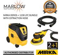 Mirka Deros 650CV Electric Sander 150mm + Dust Extractor 1230 L PC 230V + Hose