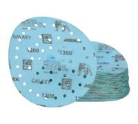 Mirka Galaxy epoxy sandpaper 150mm Hook & Loop grit 1200 for sanding epoxy resin, wood, epoxy, rivertable / 50 pcs sanding discs