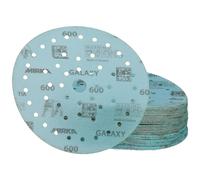 Mirka Galaxy epoxy sandpaper 150mm Hook & Loop grit 600 for sanding epoxy resin, wood, epoxy, rivertable / 50 pcs sanding discs
