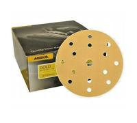 MIRKA GOLD GRIP 150MM 6'' 15 HOLE DA SANDING DISCS PACK OF 100 - P500