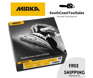 Mirka Gold Grip Sanding Discs 150mm (6") - 9 Hole 280 Grit (100 DISCS)