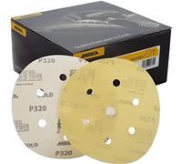 Mirka Gold Hook-It DA Sanding Discs Ø 150mm 6" 320 Grit 6+1 Hole Sander Pads Suited for sanding at high speed and are classed as a highly durable product.