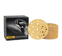 Mirka Gold Universal Sanding Paper Ø 150mm Grip 37-hole / grit P120, 100 pcs / For sanding plaster, filler, chipboard, wood, varnish