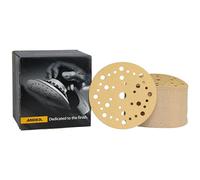 Mirka Gold Universal Sanding Paper Ø 150mm Grip 37-hole / grit P80, 100 pcs / For sanding plaster, filler, chipboard, wood, varnish