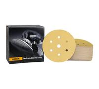 Mirka Gold Universal Sanding Paper Ø 150mm Grip 7-hole, grit P180, 100 pcs / For sanding plaster, filler, chipboard, wood, varnish