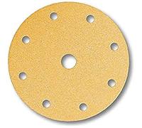 Mirka Gold Universal Sanding Paper Ø 150mm Grip 9-hole, grit P180, 100 pcs / For sanding plaster, filler, chipboard, wood, varnish