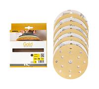 Mirka Gold Universal Sanding Paper Ø 150mm Sanding discs Grip 15-hole, grit P180, 10 pcs/For sanding plaster, filler, chipboard, wood, lacquer