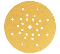 Mirka Gold Universal Sanding Paper Ø 225mm Hook & loop 27-hole/grit P100 / 25/pack/For drywall sanders, wall and ceiling sanders/For sanding plaster, filler, chipboard, wood, varnish