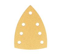 Mirka Gold Universal Sanding Paper 100x152x152mm 7-hole / grit P120, 50 pcs / For sanding plaster, filler, chipboard, wood, varnish
