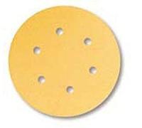 Mirka Gold Universal sandpaper Ø 150mm / self-adhesive / 6-hole / grit P180, 100 pcs / For sanding plaster, filler, chipboard, wood, varnish