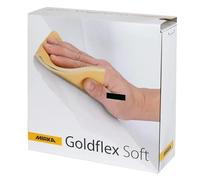 Mirka Goldflex P320 Grit Perforated Roll - 200 Abrasive Sanding Pads Soft and Flexible designed for the difficult to reach details by hand Suitable for both dry and wet sanding Automotive Industry