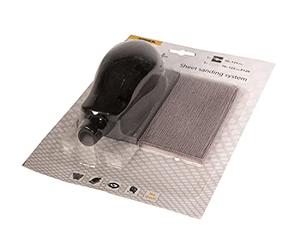 Mirka Handblock-Set Sanding Block with Dust Extraction 70x125mm, Grip, Including 3 Abranet Net Sanding Strips Grit P120.