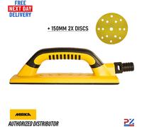 Mirka Handy Hand Sanding Block Dust Free 80x230mm + 2 x 150mm Discs