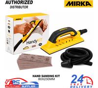 Mirka Handy Sanding Kit 80x230mm Sander Block Hose System 5x Abranet Strips