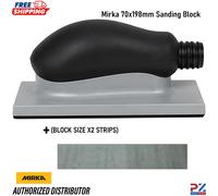 Mirka Hook & Loop Sanding Block 70x198mm 22 Hole Dust Extract + 2x Strips