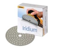 Mirka Iridium Premium Sandpaper Ø 6-Inch Hook & Loop, Grit 320, 50 pcs/for Sanding of Paint, Putty, Primer, Wood, Steel, Mineral Materials, Plastic.