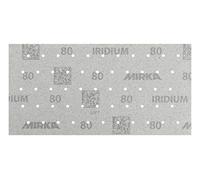Mirka Iridium Premium Sandpaper 115x230mm / Hook & loop / 55-hole/Grit 80/50 pcs/For sanding paint, putty, primer, wood, steel, mineral-based materials, plastic
